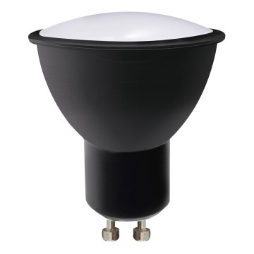 LED Lamp ECOLINE GU10/6W/230V 4000K zwart - Brilagi