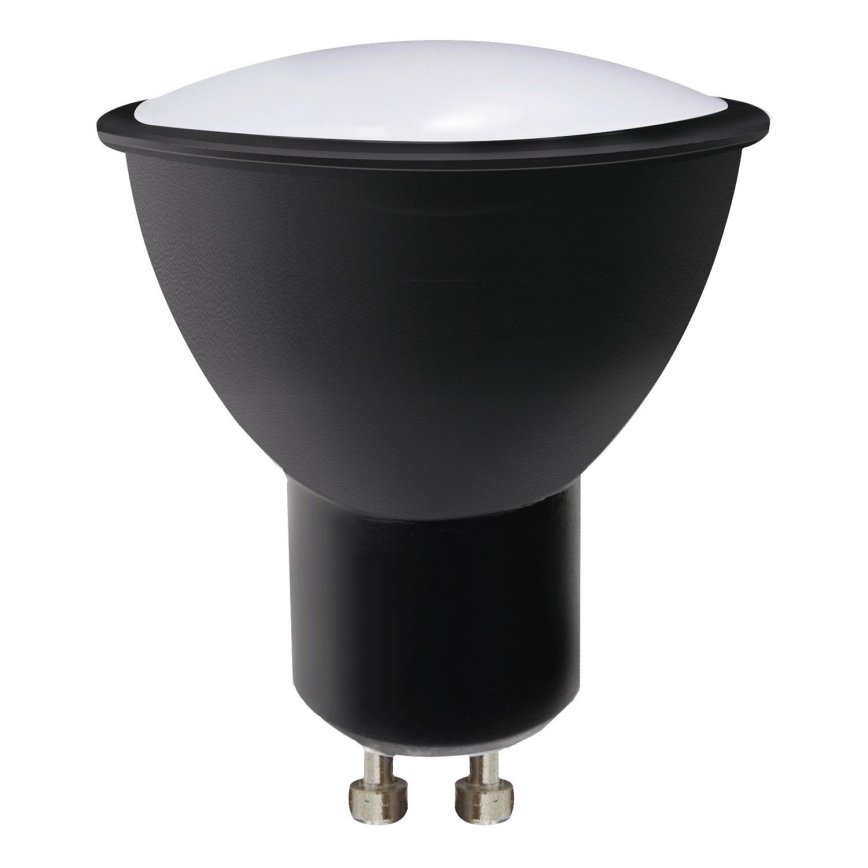 LED Lamp ECOLINE GU10/6W/230V 4000K zwart - Brilagi
