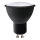 LED Lamp ECOLINE GU10/6W/230V 4000K zwart - Brilagi