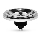 LED Lamp ECOLINE HALO AR111 GU10/12W/230V 3000K 24° - Brilagi