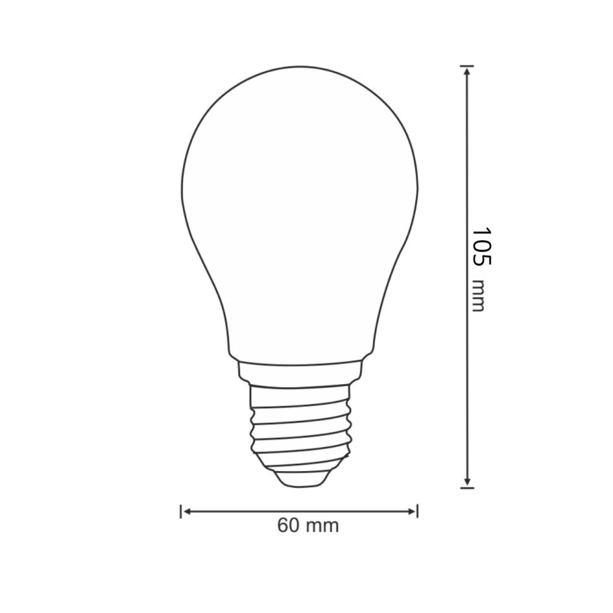 LED Lamp FILAMENT A60 E27/6W/230V 3000K