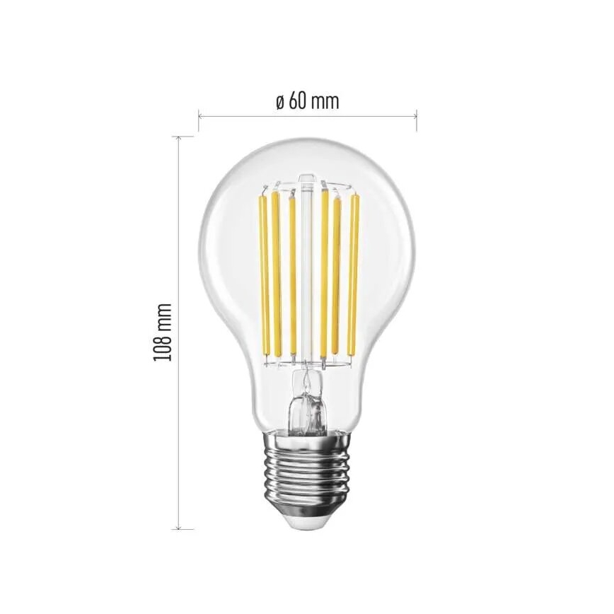 LED Lamp FILAMENT A60 E27/7,2W/230V 4000K Energieklasse A