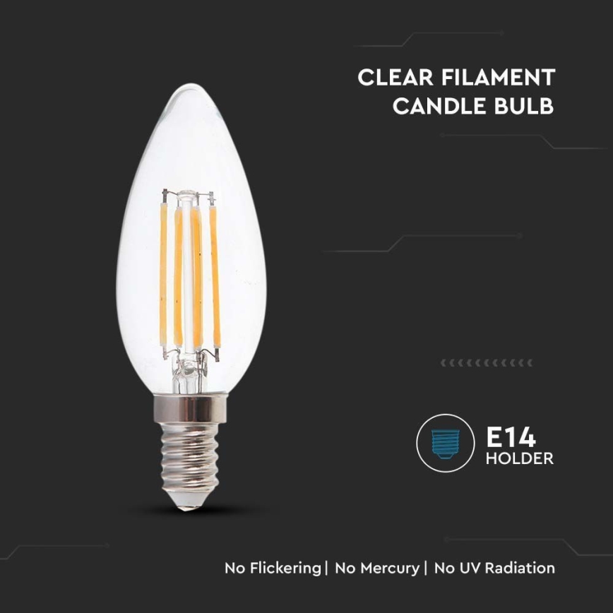 LED Lamp FILAMENT E14/4W/230V 6500K