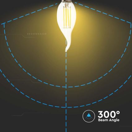 LED Lamp FILAMENT E14/4W/230V 6500K