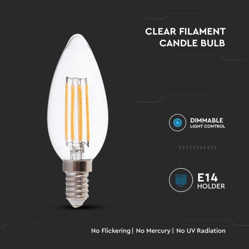 LED Lamp FILAMENT E14/5,5W/230V 4000K