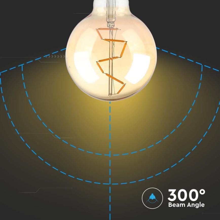 LED Lamp FILAMENT G95 E27/4W/230V 2200K