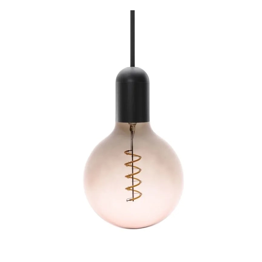 LED Lamp FILAMENT SPIRAL G125 E27/4W/230V 2000K grijs/roze