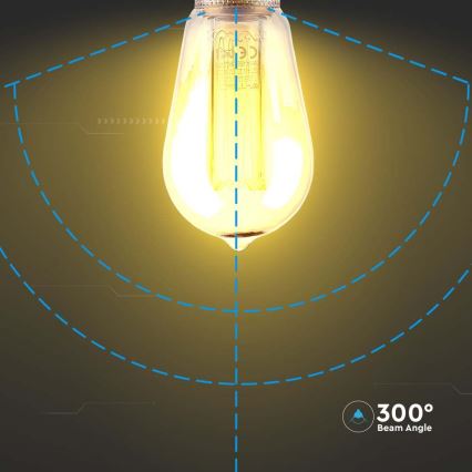 LED Lamp FILAMENT ST64 E27/4W/230V 1800K Art Edition