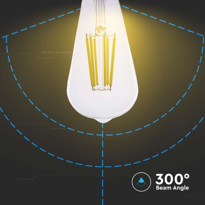 LED Lamp FILAMENT ST64 E27/4W/230V 3000K Energieklasse A