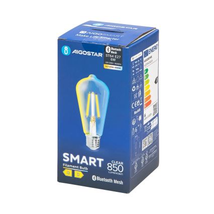 Dimbare LED Lamp FILAMENT MESH Smart ST64 E27/6W/230V 2700-6500K - Aigostar