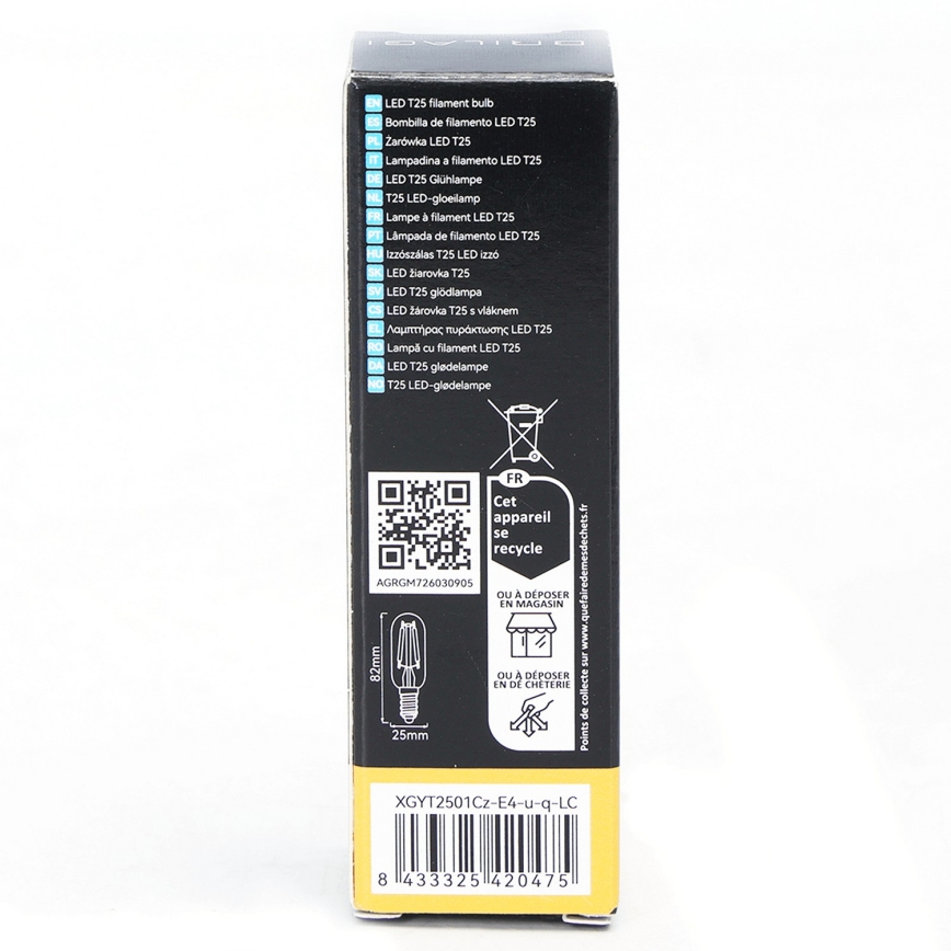 LED-lamp FILAMENT T25 E14/4W/230V 3000K - BRILAGI