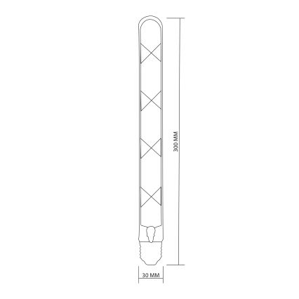 LED Lamp FILAMENT VINTAGE LED T30 E27/4,5W/230V 2700K