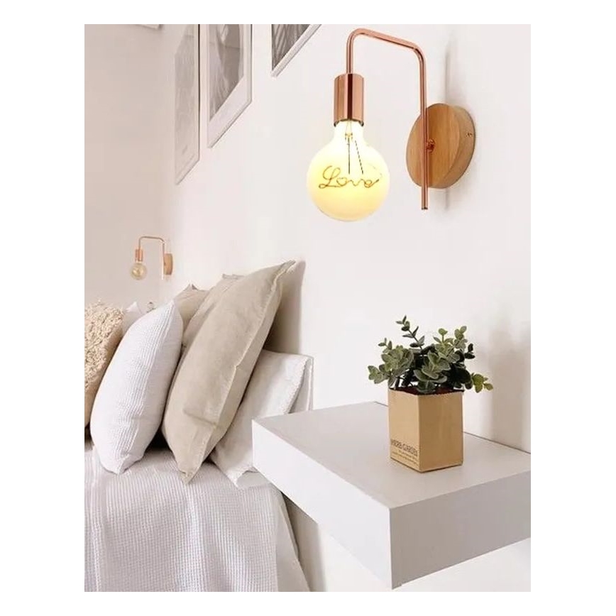 LED Lamp FILAMENT VINTAGE LOVE G125 E27/2W/230V 2000K