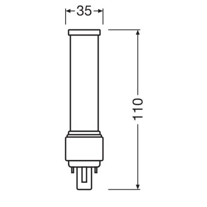 LED Lamp G24d-1/5W/230V 3000K - Osram