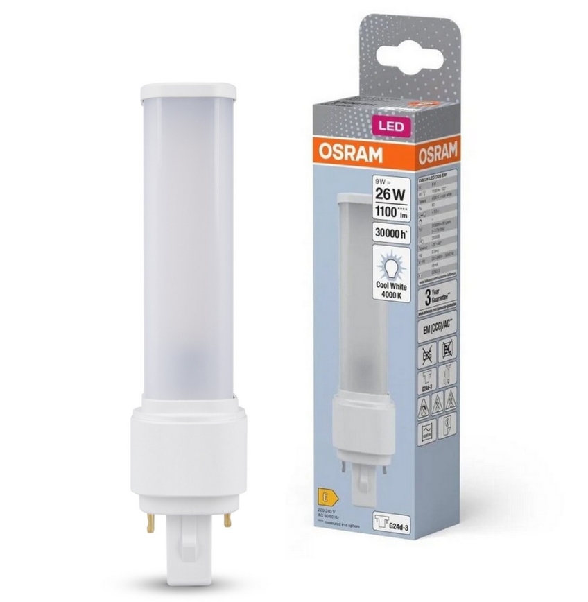 LED Lamp G24d-3/9W/230V 4000K - Osram