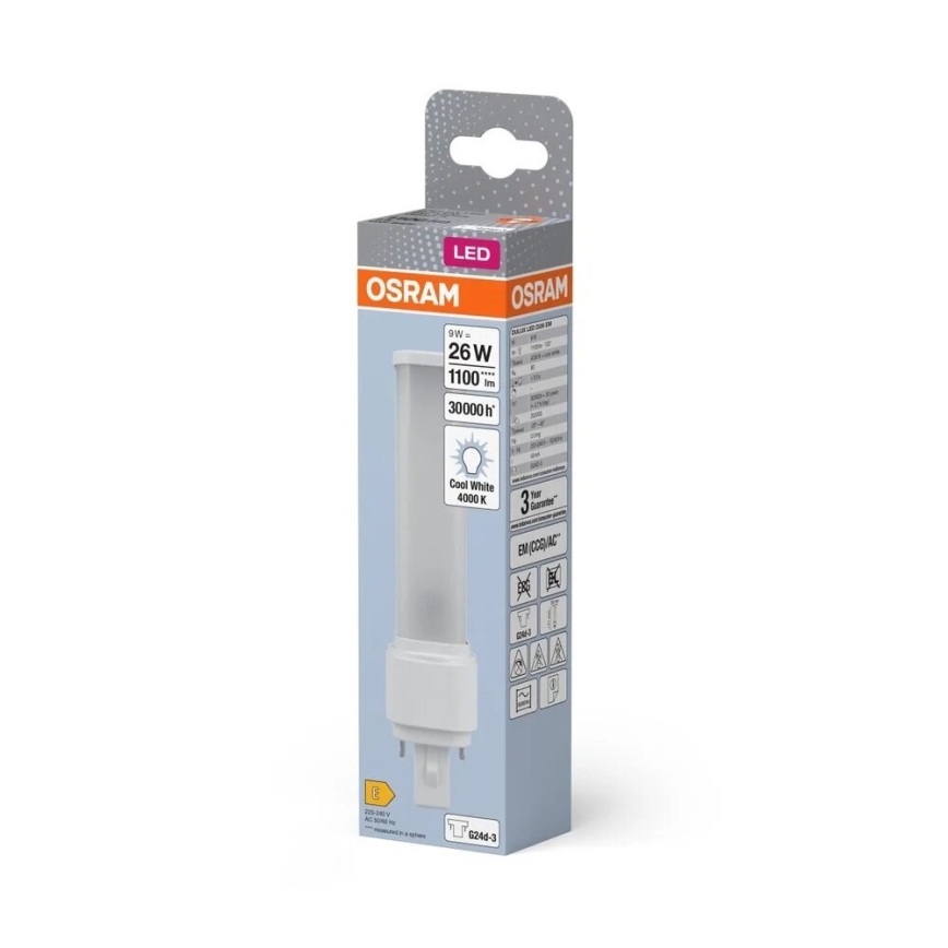 LED Lamp G24d-3/9W/230V 4000K - Osram
