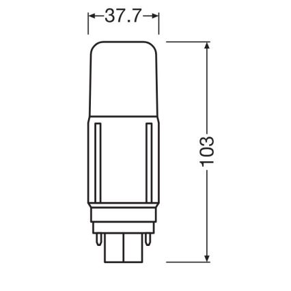 LED Lamp G24d/5,5W/230V 3000K - Osram