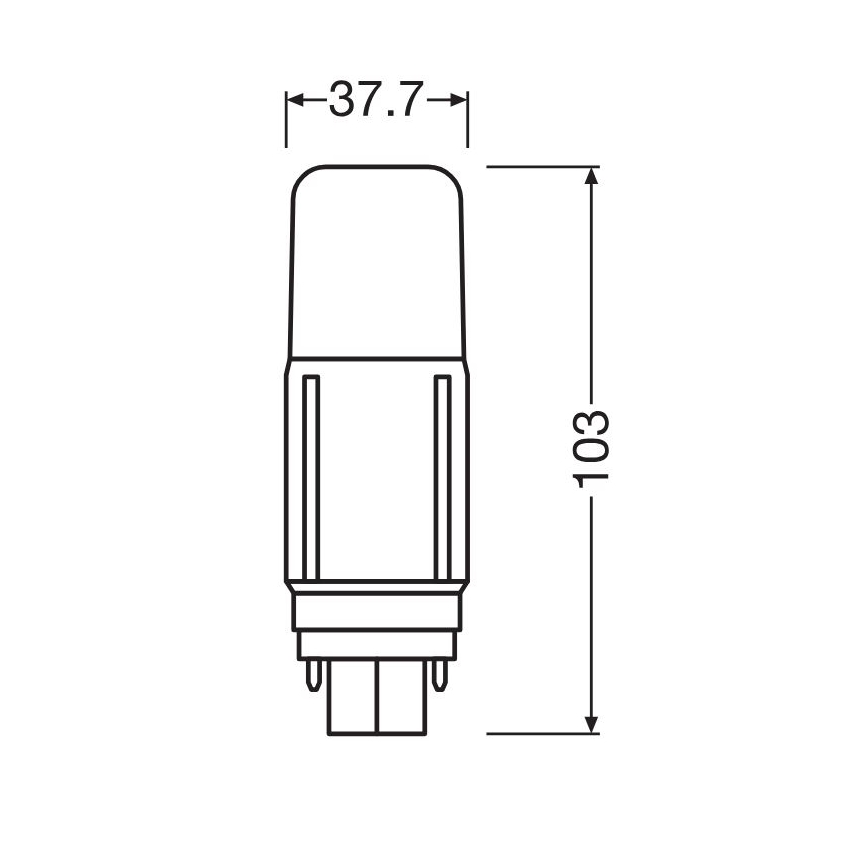 LED Lamp G24d/5,5W/230V 3000K - Osram