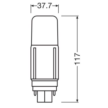 LED Lamp G24d/7,5W/230V 4000K - Osram