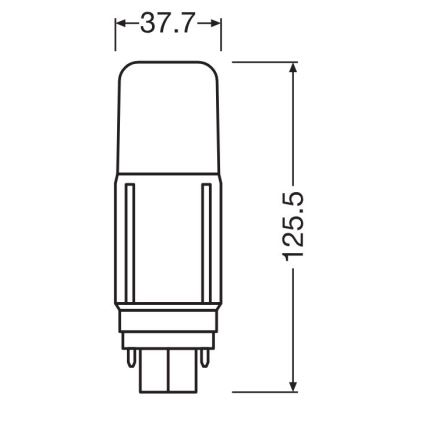 LED Lamp G24d/9,5W/230V 3000K - Osram