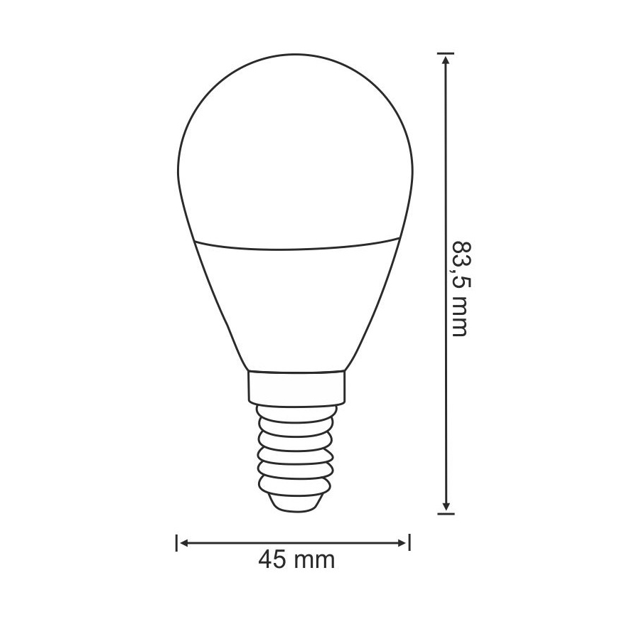 LED Lamp G45 E14/3,5W/230V