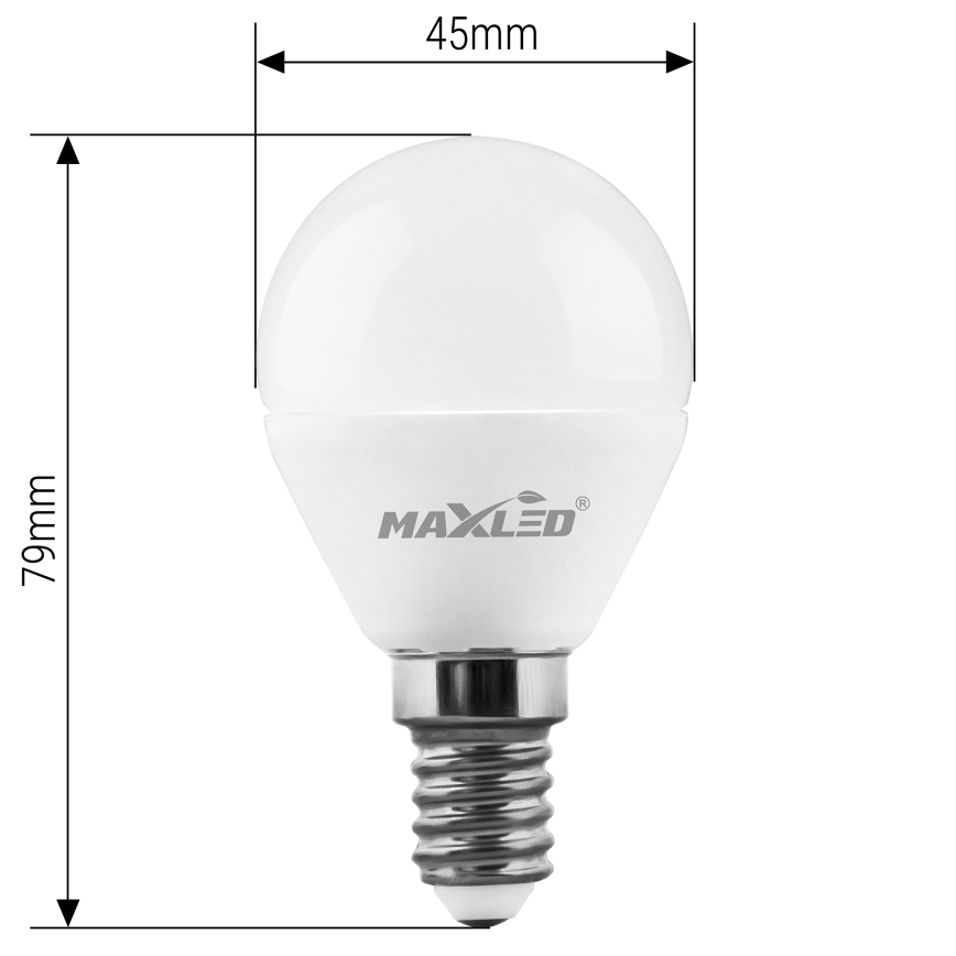 LED Lamp G45 E14/7W/230V 4000K