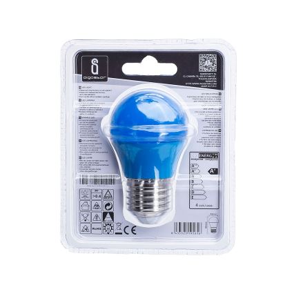 LED Lamp G45 E27/4W/230V blauw - Aigostar