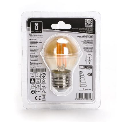 LED lamp G45 E27/6W/230V 2200K - Aigostar