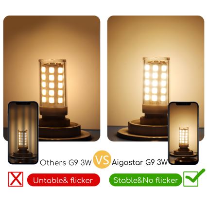 LED Lamp G9/3W/230V 3000K - Aigostar