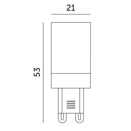 LED Lamp G9/3W/230V 4000K 100°