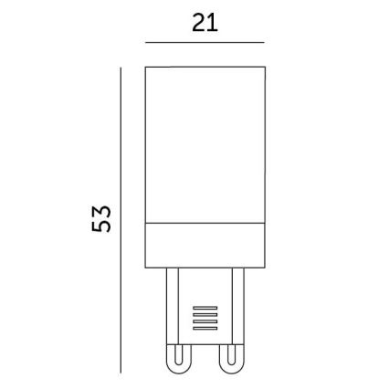 LED Lamp G9/3W/230V 6000K 100°