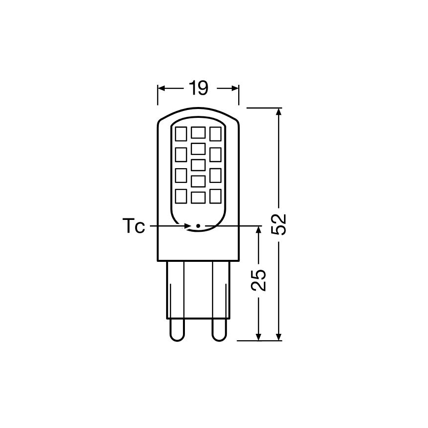 LED Lamp G9/4,2W/230V 2700K - Osram