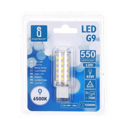 LED Lamp G9/4,8W/230V 6500K - Aigostar