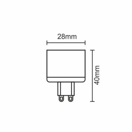 LED Lamp G9/5W/230V 2800K