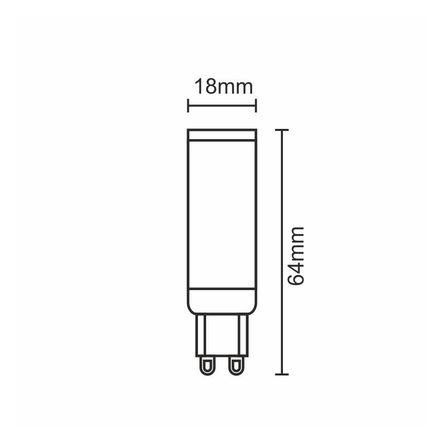 LED Lamp G9/7W/230V 2800K