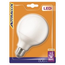 LED Lamp G95 E27/8,5W/230V 2700K - Attralux