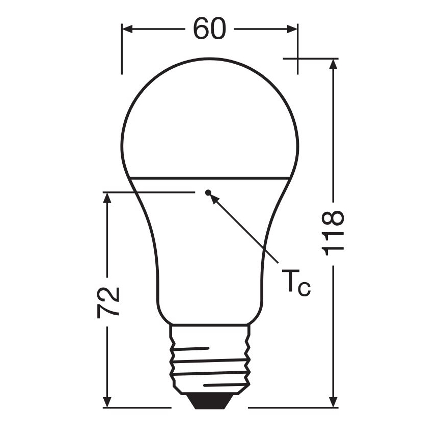 LED Lamp gemaakt van gerecycled plastic A100 E27/14W/230V 4000K - Osram