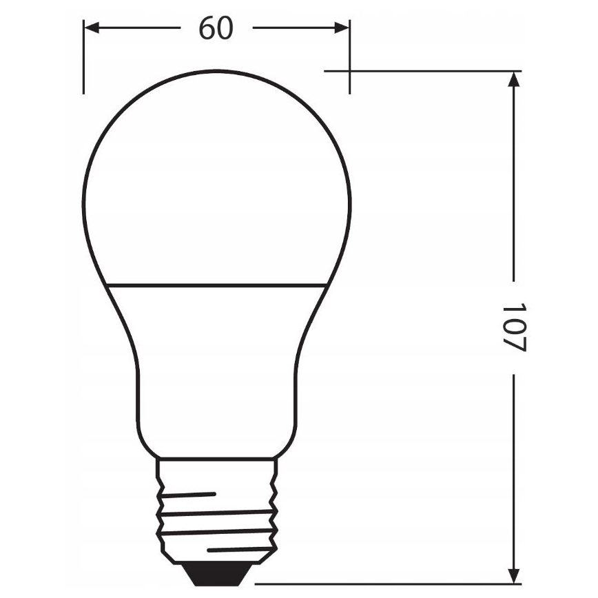LED Lamp gemaakt van gerecycled plastic A60 E27/8,5W/230V 4000K - Ledvance