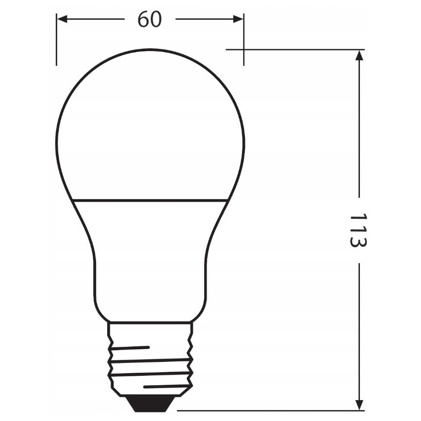 LED Lamp gemaakt van gerecycled plastic E27/10W/230V 4000K - Ledvance