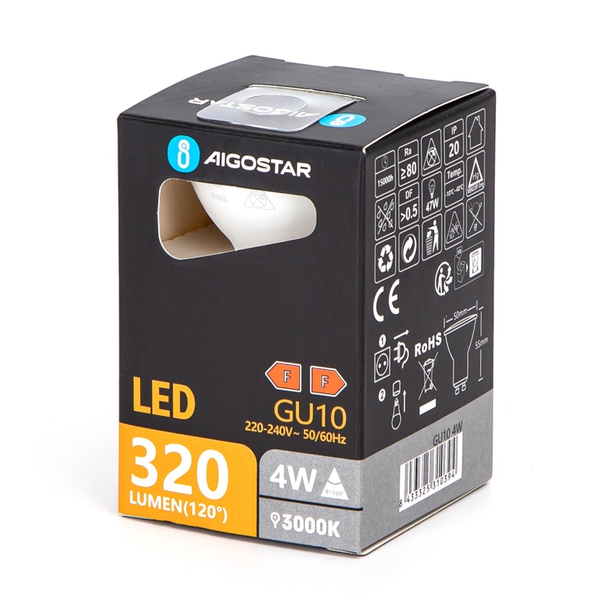 LED Lamp GU10/4W/230V 3000K - Aigostar