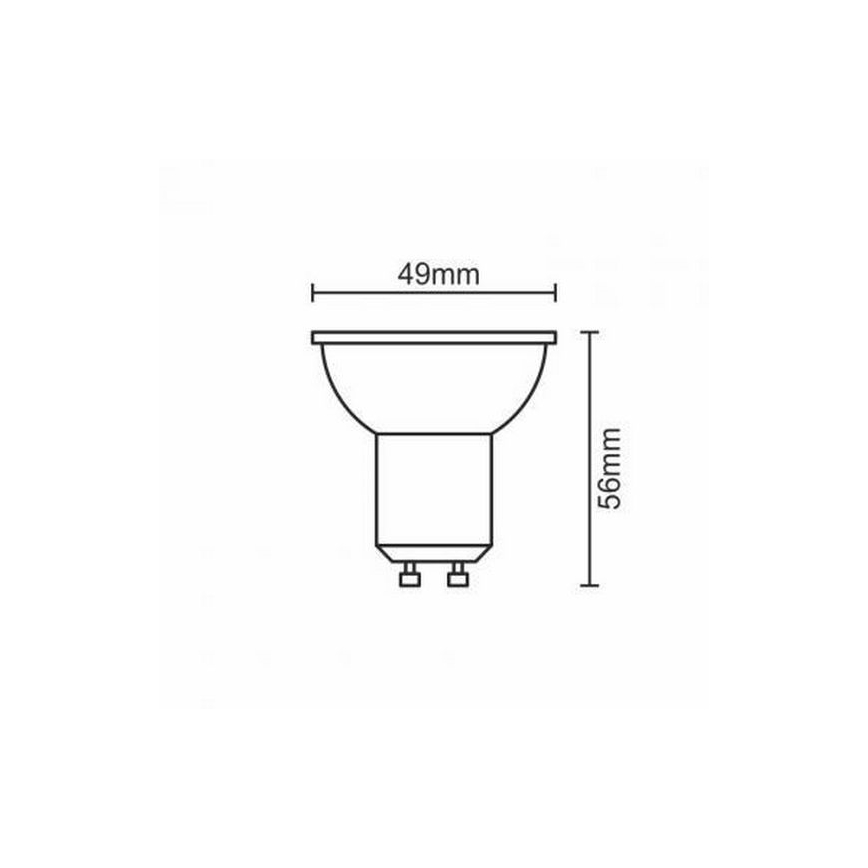 LED Lamp GU10/6W/230V 3000K zwart