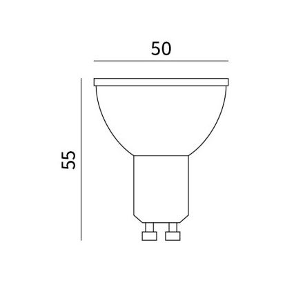 LED Lamp GU10/8,5W/230V 3000K