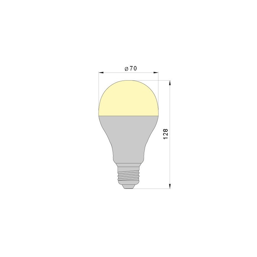 LED Lamp LEDSTAR A70 E27/18W/230V 4000K