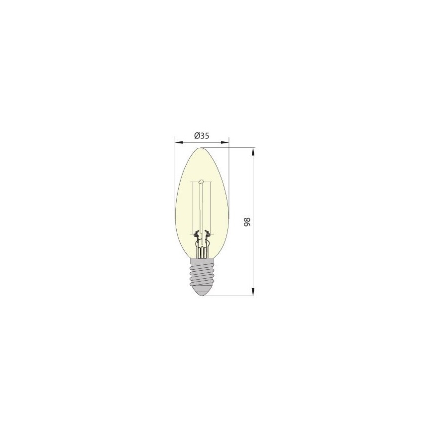 LED Lamp LEDSTAR CLASIC E14/5W/230V 3000K