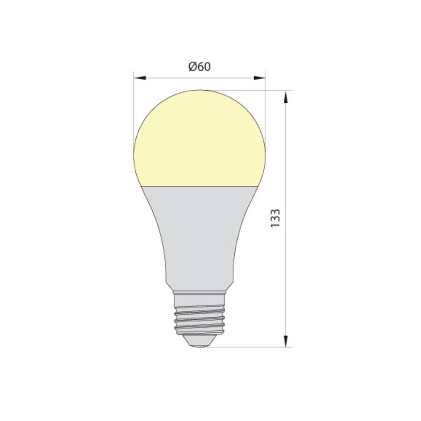 LED Lamp LEDSTAR ECO A65 E27/20W/230V 4000K