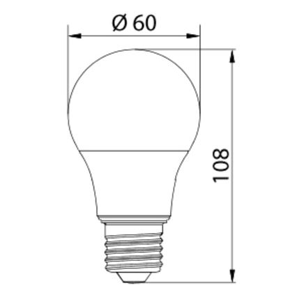 LED Lamp LEDSTAR ECO E27/10W/230V 4000K