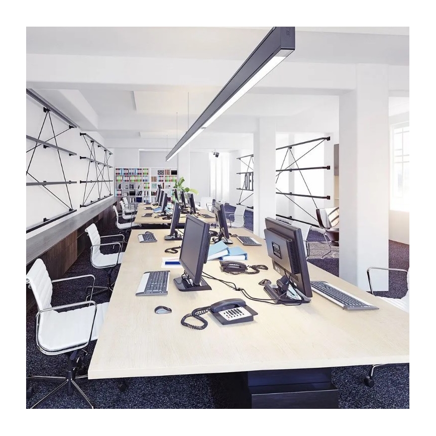 LED-kroonluchter aan kabel SAMSUNG CHIP LED/40W/230V 4000K zwart
