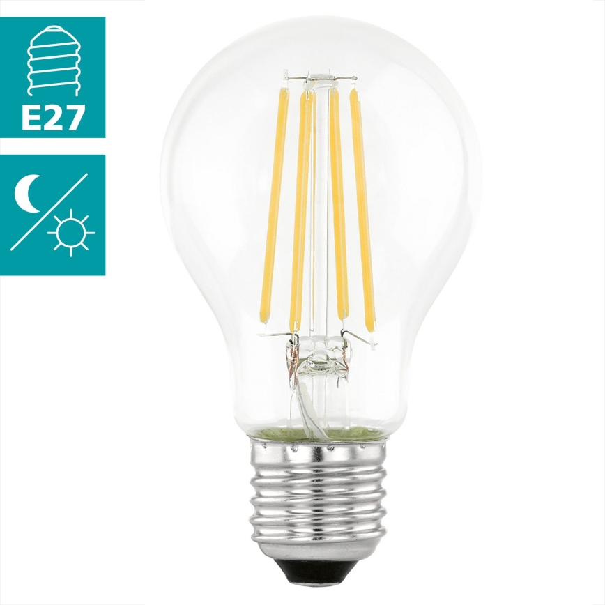 LED-lamp met schemersensor VINTAGE A60 E27/6W/230V 3000K - Eglo 11886