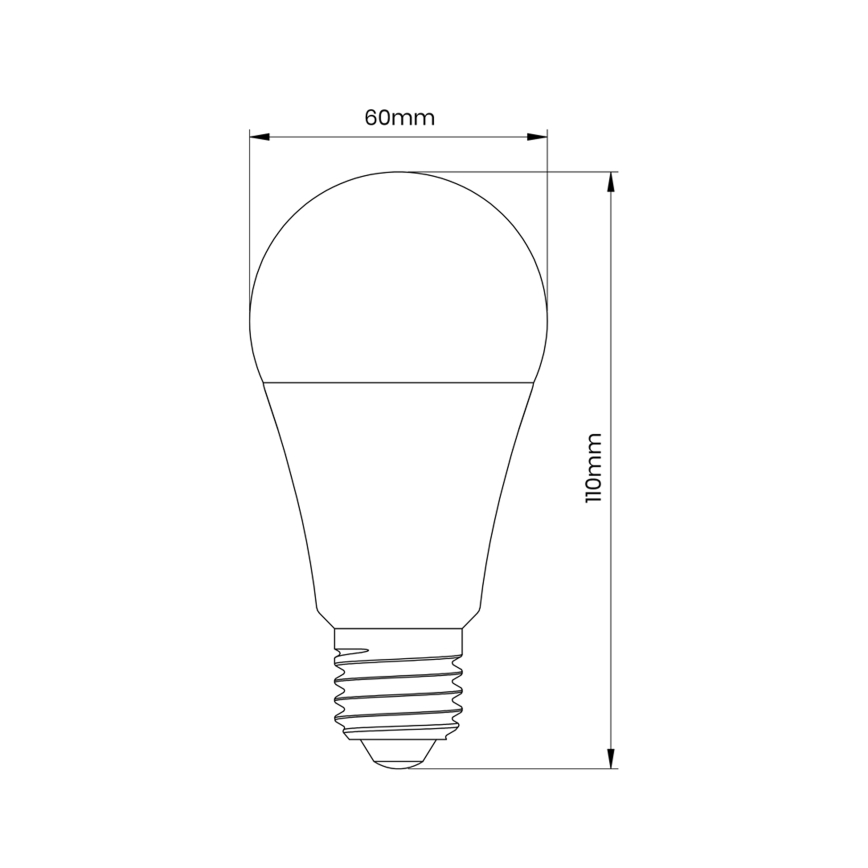 LED Lamp met sensor A60 E27/9W/230V 3000K