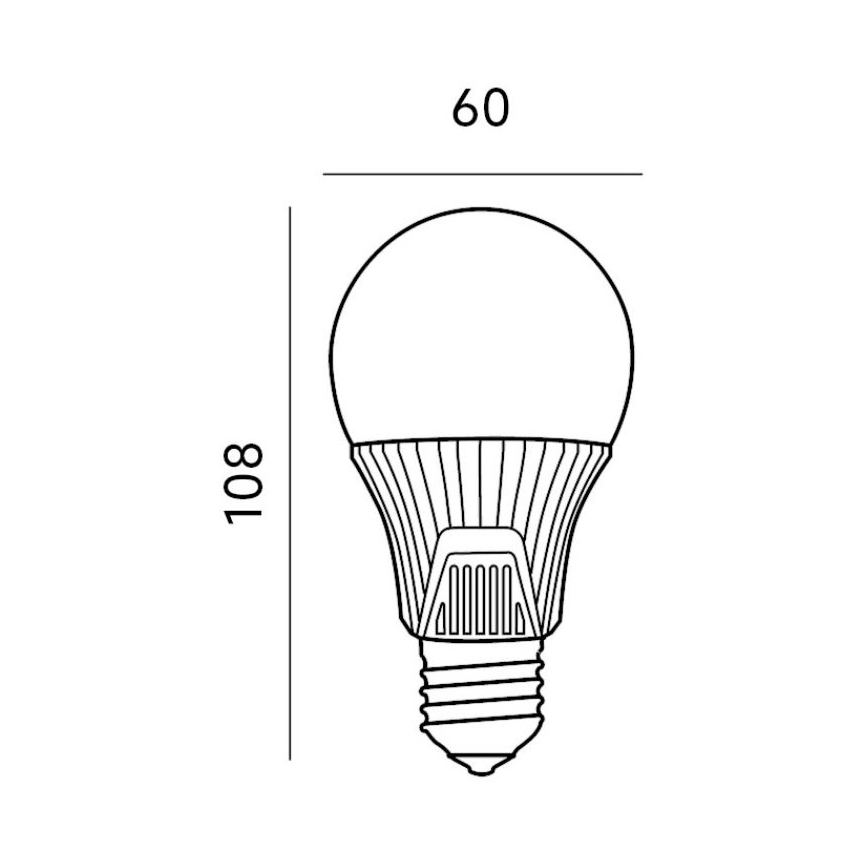 LED Lamp met Sensor E27/9W/230V 6500K